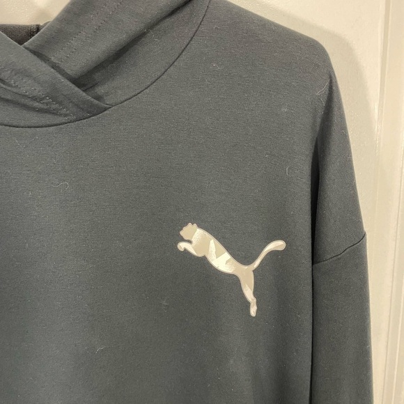 Men’s Puma Midnight Black Pullover with White Logo Size XL - Picture 3 of 7